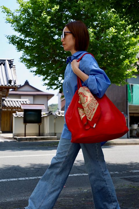 Morphee / BIG TOTE TYPE1（XL Size）Red style.