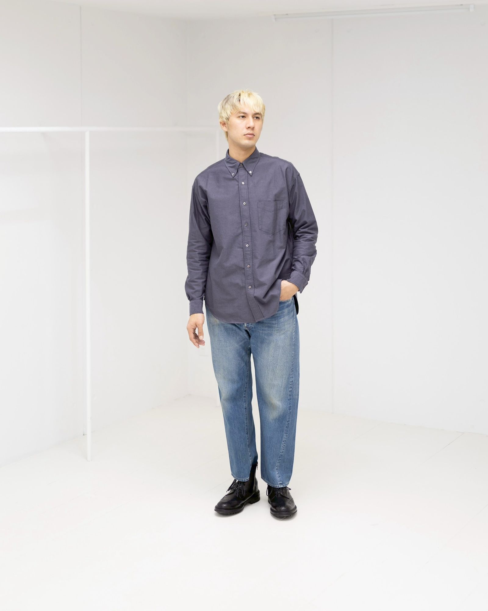 Graphpaper Oxford L/S B.D Box Shirt (GRAY) 1月10日(土)新作発売！