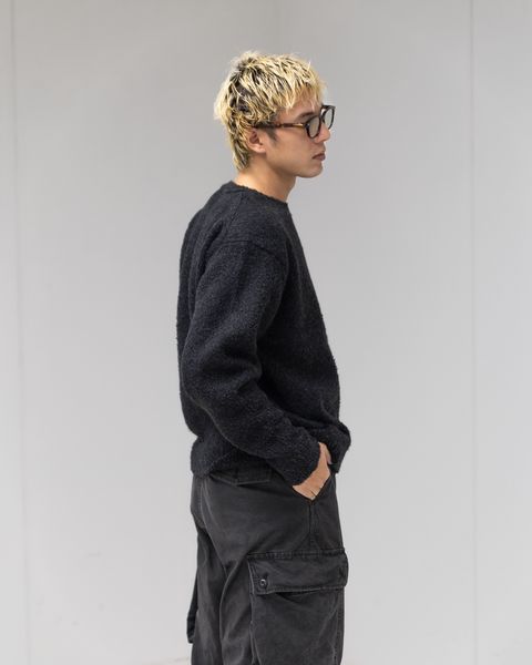 A.PRESSE Cashmere  Mole Yarn Pullover Sweater MARKスタイル