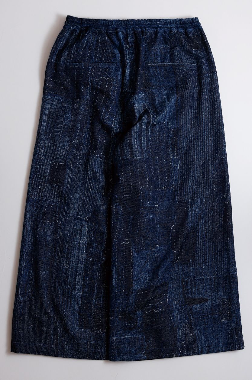 ファンダメンタル 26SS BORO SIDE BUTTON HAKAMA PANTS RINSE (FA26PN17R) INDIGO☆新作発売！
