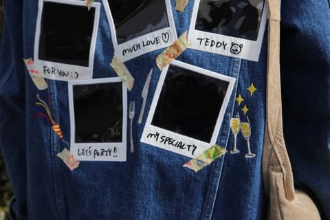 doublet MEMORIAL POLAROID DENIM JACKET(21SS06BL115) style. 2021.03.29.