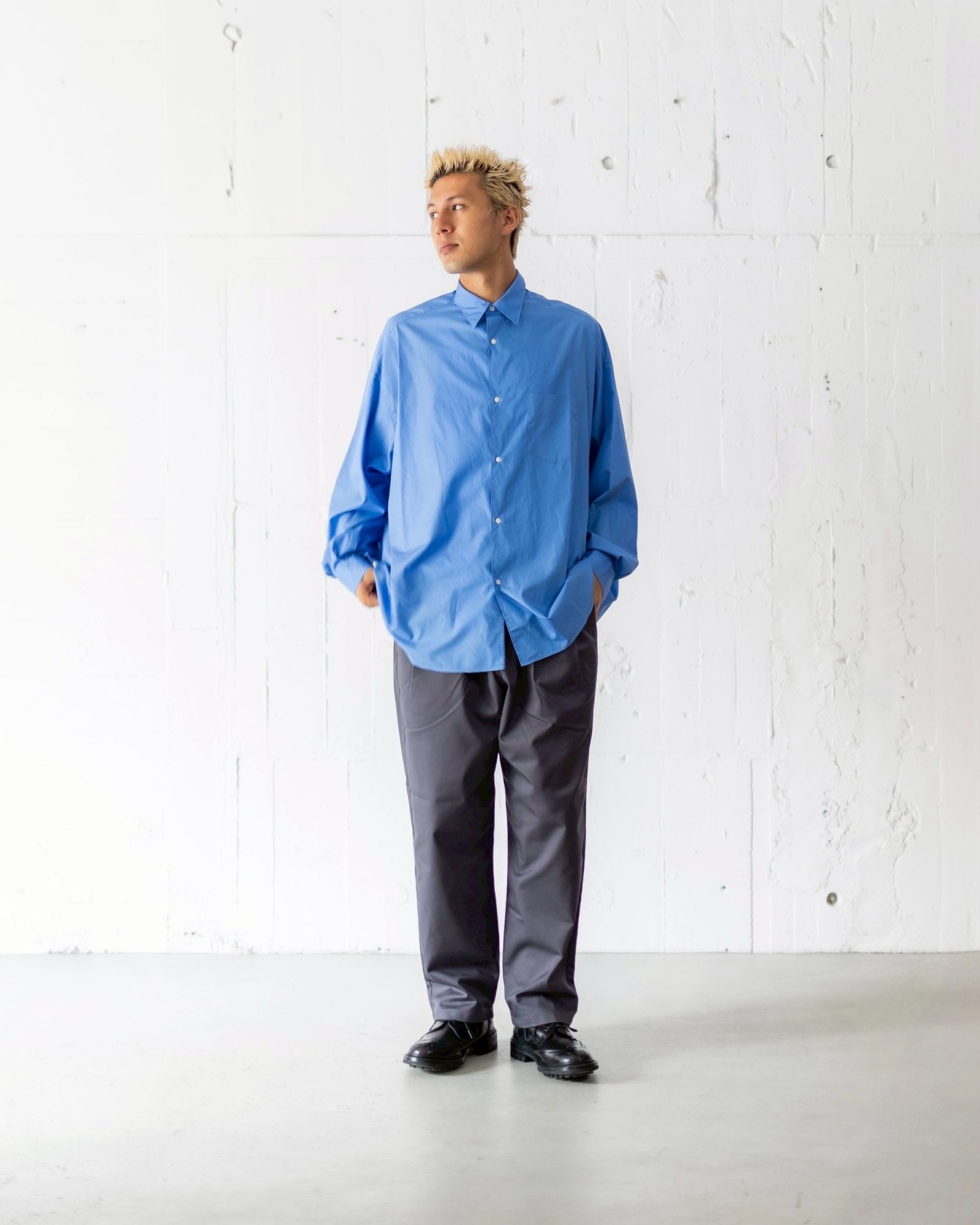 Graphpaper - グラフペーパーシャツ Broad L/S Oversized