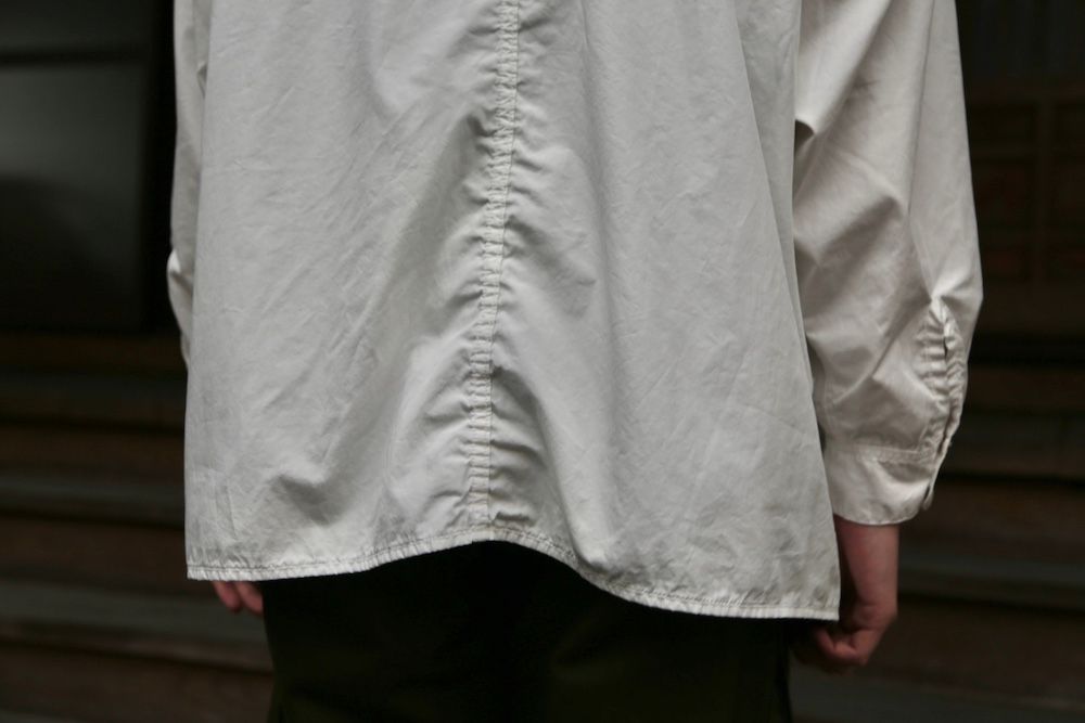 Graphpaper Garment Dyed Poplin Umbrella Yoke Shirt(GM211-50032) style.2021.1.24.