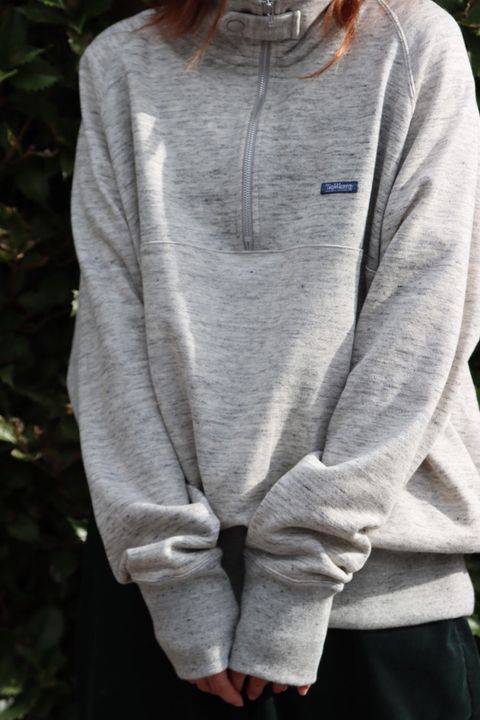 TapWater 22AW Linen Terry Neck Zip Anorak style.2022.10.13