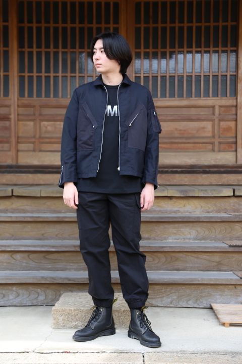 JUNYA WATANABE CDG MAN ウールラミートロ×ウールトロ×綿リネンカルゼブルゾン style.2021.3.7