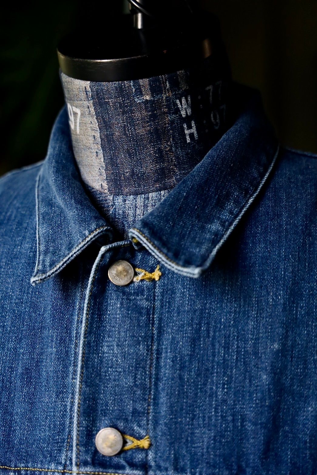 ヨーク24FW HAND PAINTED DENIM TRUCKER JACKET(YK24FW0785B-B)INDIGO