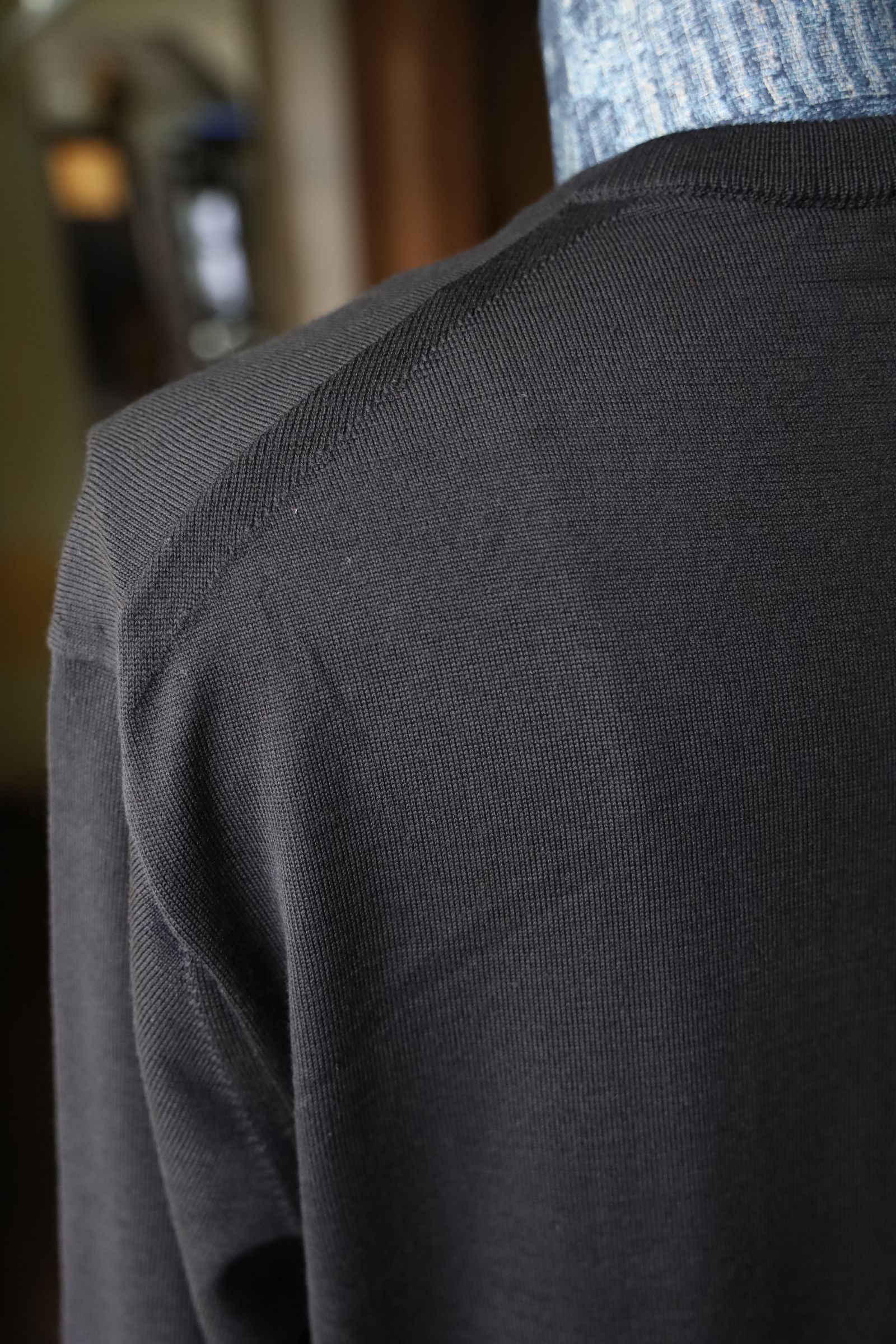 ブラームスルーツストック24FW blurhms Classic Henley L/S(bROOTS24F33)Black☆7月26日(金)発売！