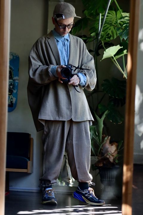 S.F.C 23FW TAILORED SHIRT JACKET"BEIGE"スタイル