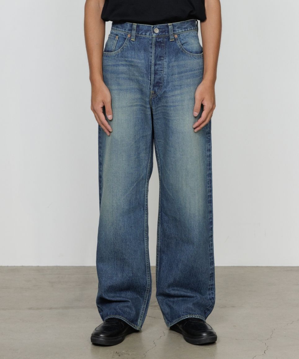 marka マーカ 26SS CLEAN CYLINDER FIT JEANS(M26A10PT12C)INDIGO V.W☆新作発売！