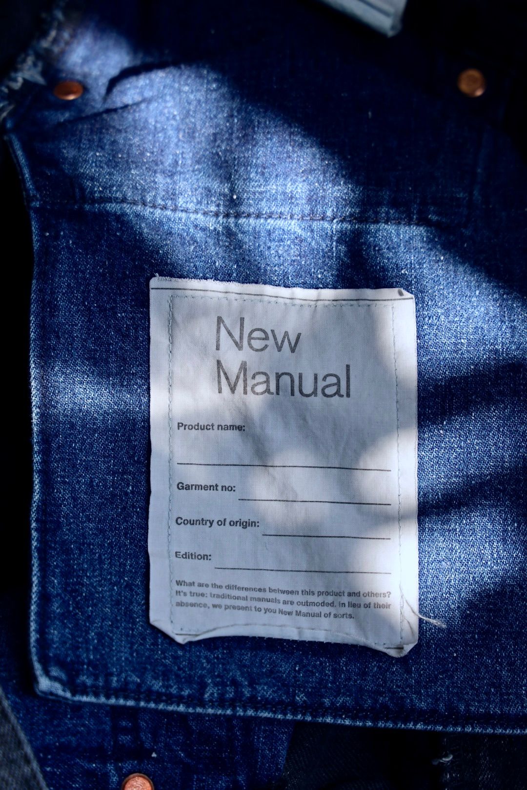 アイジュンヤワタナベマン x New Manual Wネームデニムパンツ(WP-P912-100)BLACK
