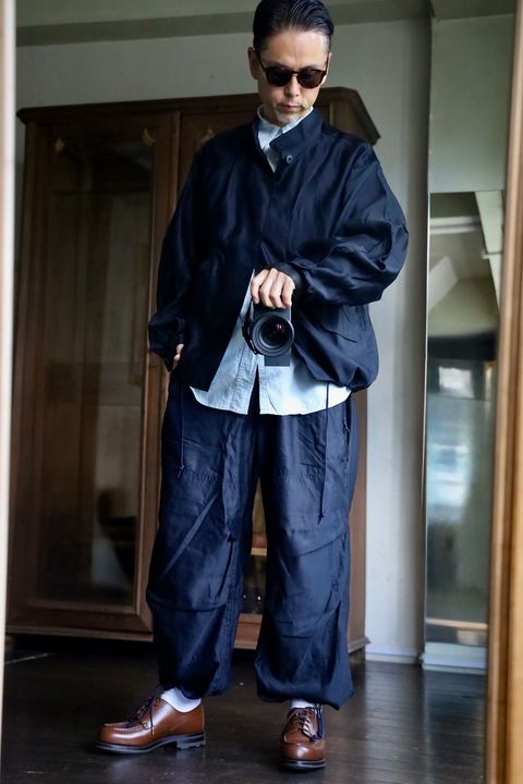 Gurankファティーグジャケット"NAVY"スタイル