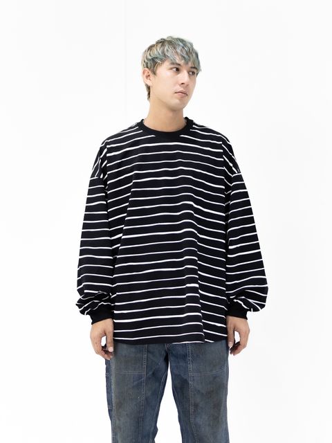 S.F.C 2026FW エスエフシー SUPER BIG LS TEE  (NYLON STRIPE) (SFCFW26CS06)Black☆10月17日(土)発売！