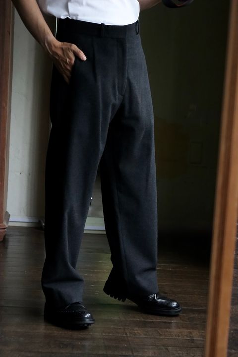 A.PRESSE アプレッセ 2025 STYLE2 Wool Flannel Wide Trousersスタイル.2025.9.13.