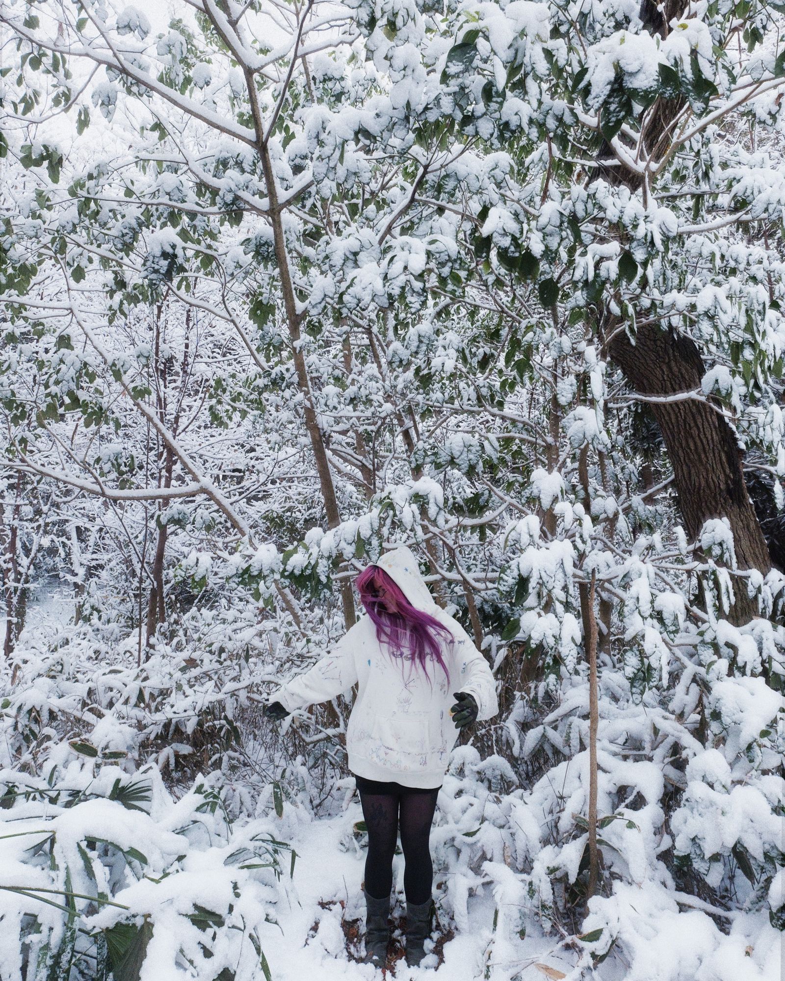セントマイケル 26SS COCO_DOUBLE FACE HOODIE (SM-MK8-0000-C17)WHITE☆2月21日(土)10:00発売！