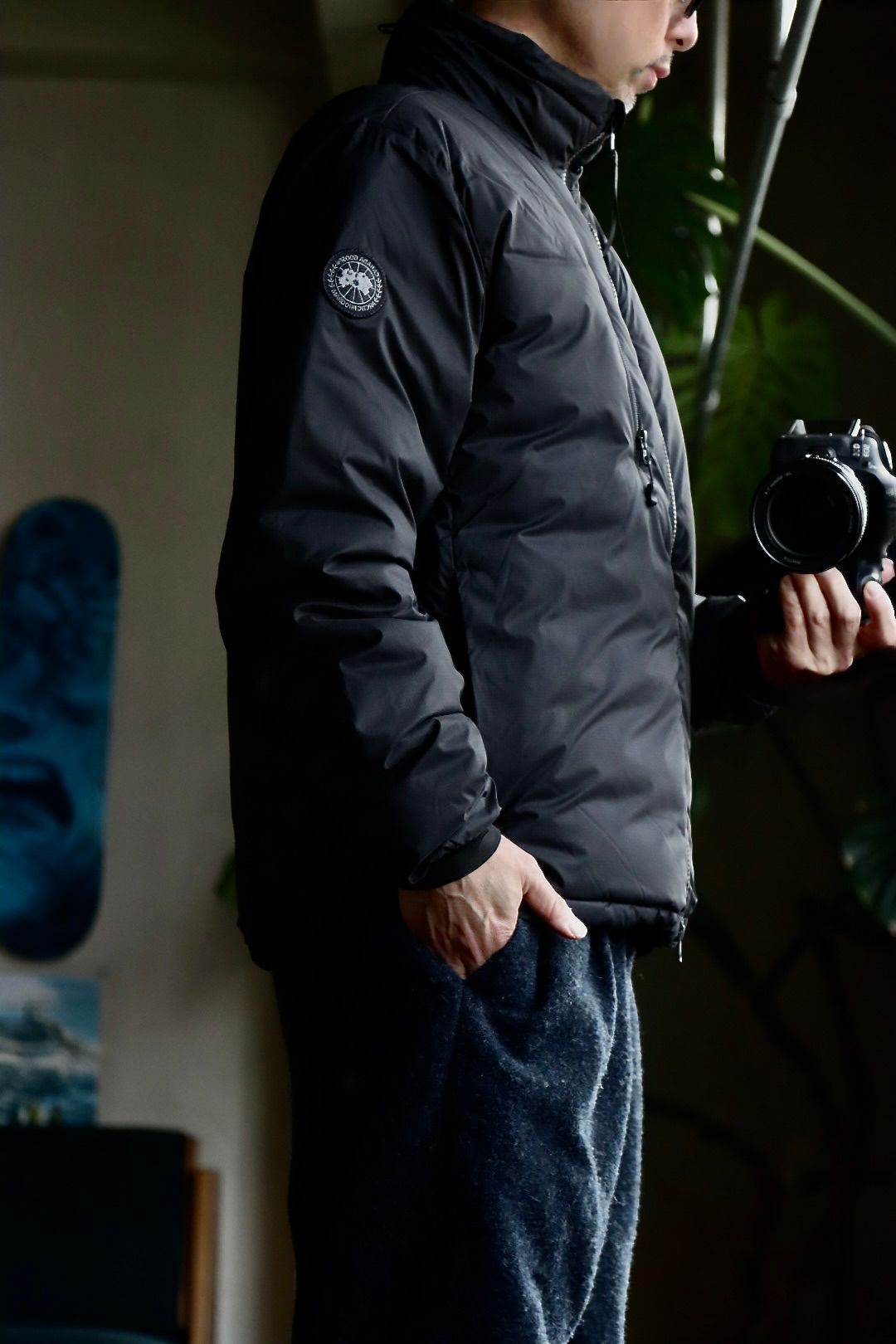 CANADA GOOSE Lodge Jacket Black Labelスタイル.2023.12.18.