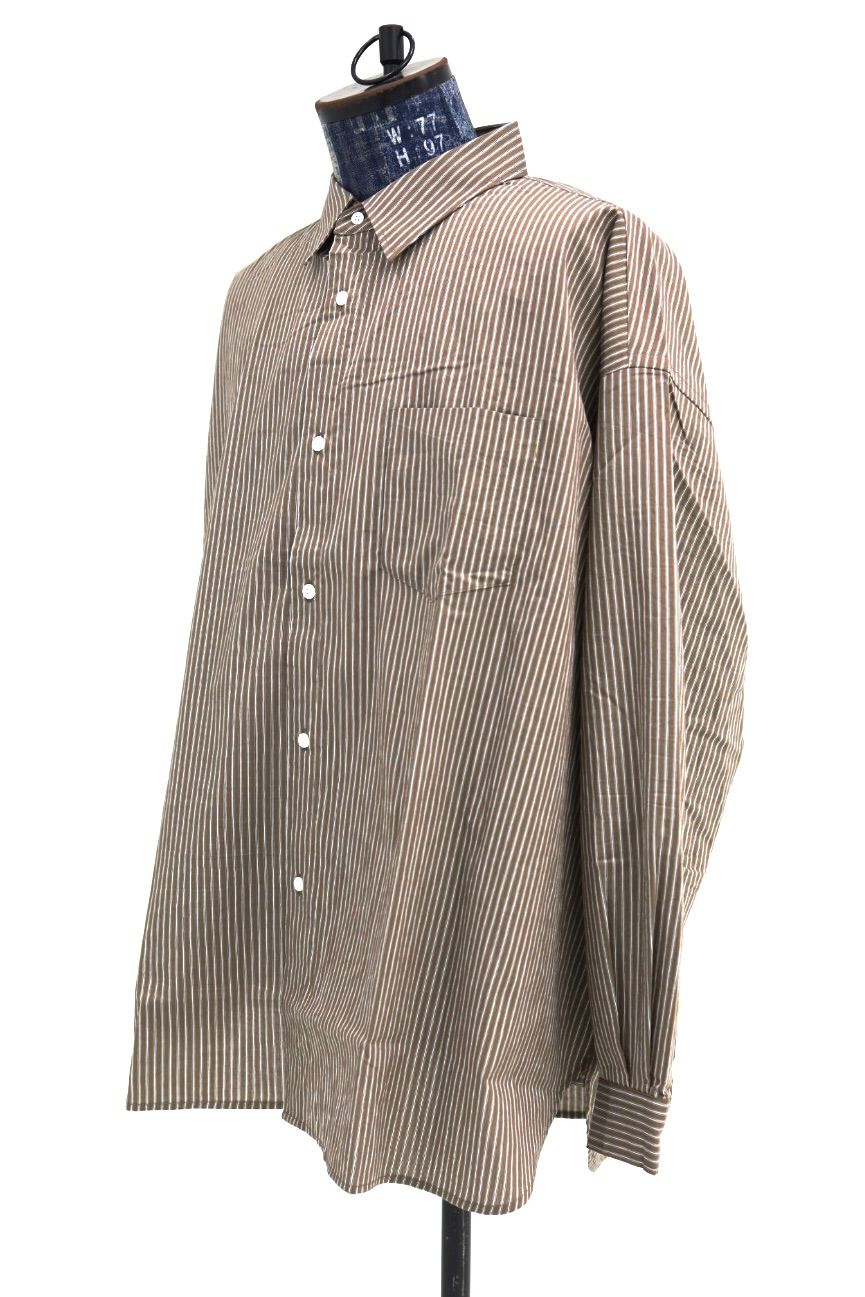フレッシュサービス 26SS CHRAFTeX® L/S STRIPE SHIRT(FSC262-50007)BROWN STRIPE☆5月30日(土)発売！