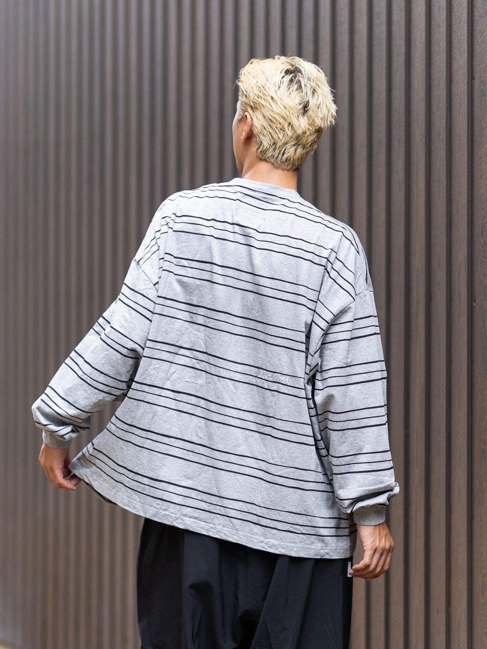 S.F.C 2026FW エスエフシー SUPER BIG LS TEE(MULTI STRIPE) (SFCFW26CS05)Gray M☆9月12日(土)発売！