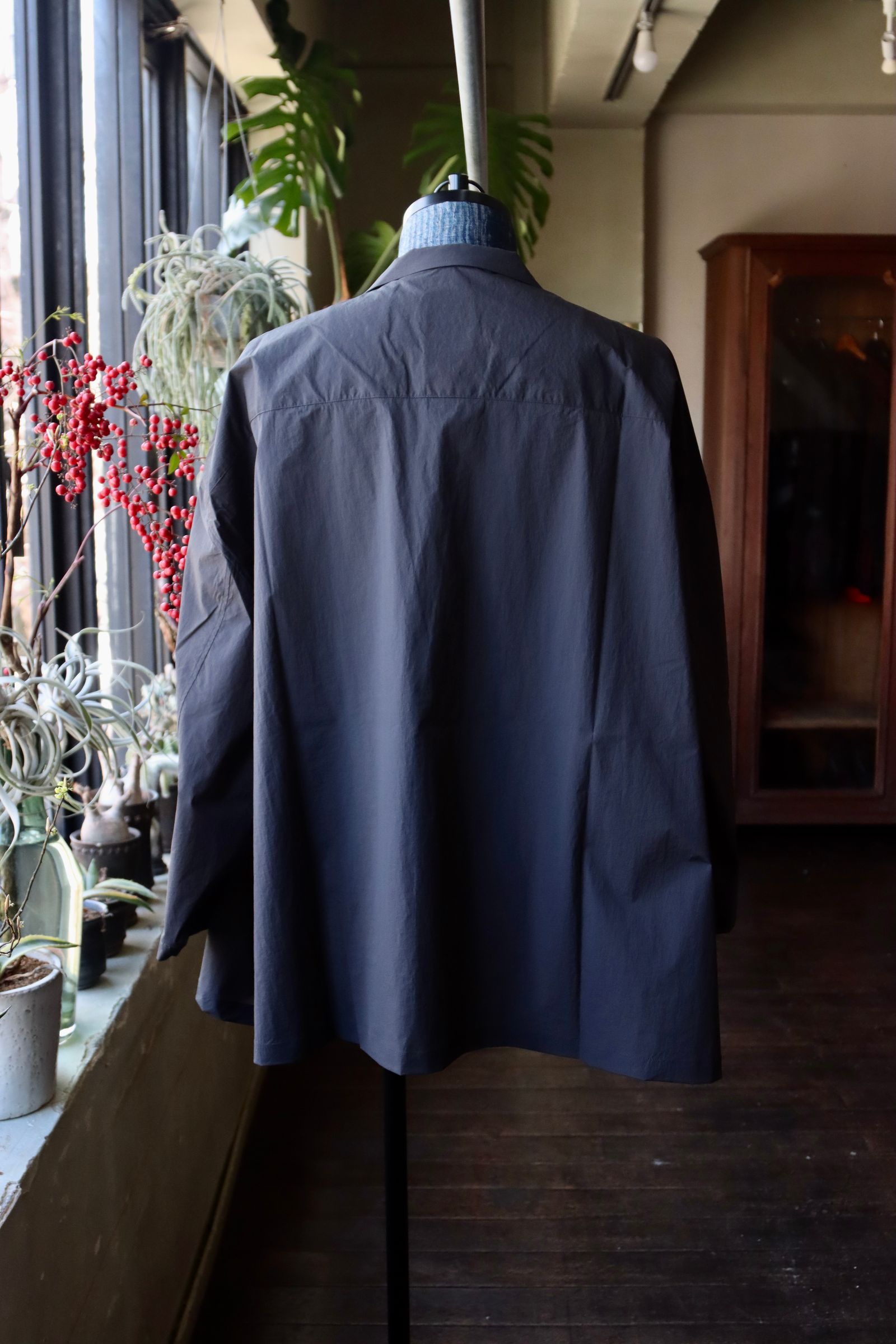 S.F.C 24SS エスエフシー NYLON SHIRT JACKET(SFCSS24S01)D.Grey