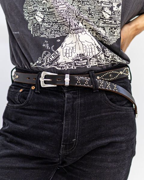 セントマイケル 26SS BLACK STONE HTC_BELT NARROW(SM-MK8-0000-C64)BLACK☆5月16日(土)発売！