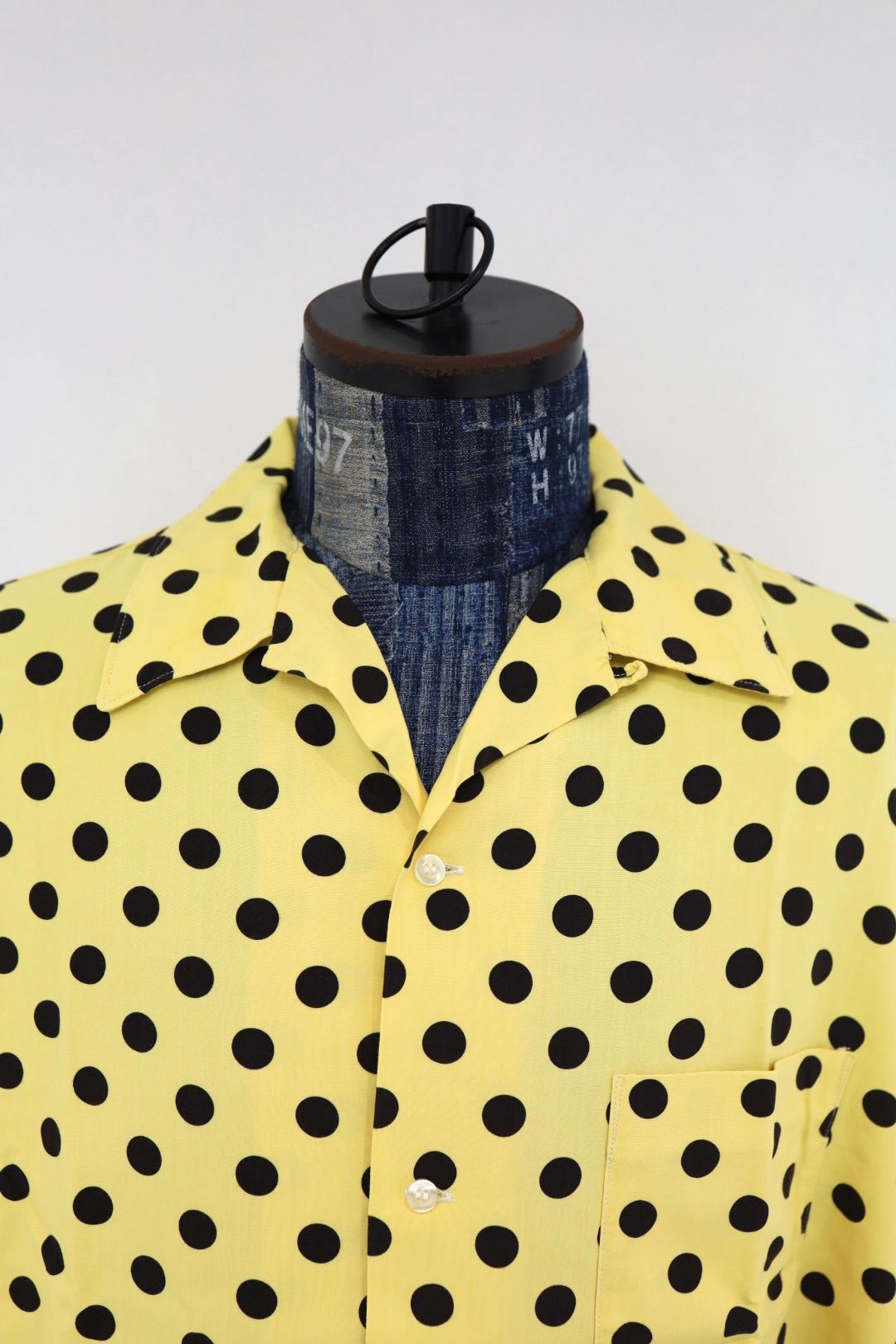 セントマイケル 26SS RAYON SHIRT/DOT(SM-MK8-0000-047)YELLOW