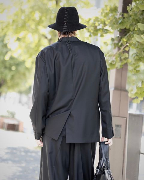 COMME des GARCONS HOMME ウールサージ2Bボタンジャケット スタイル