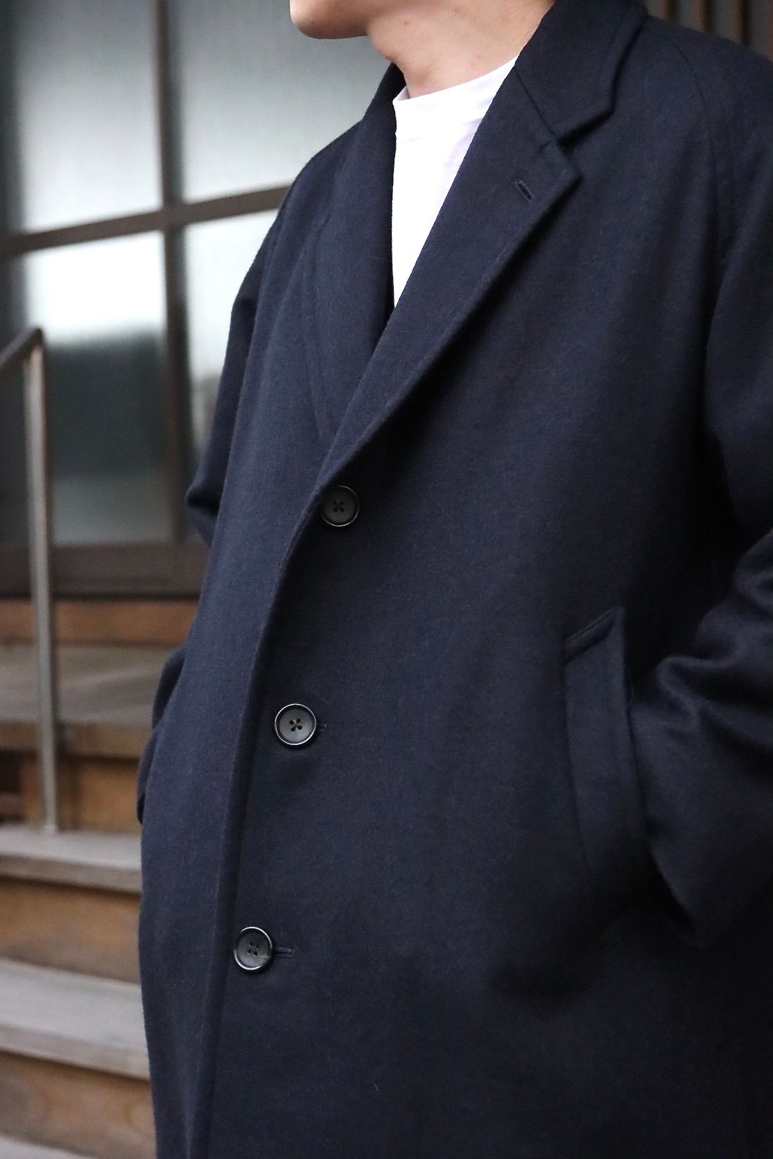 A.PRESSE Chester Coat(21AAP-01-03H)NAVY style