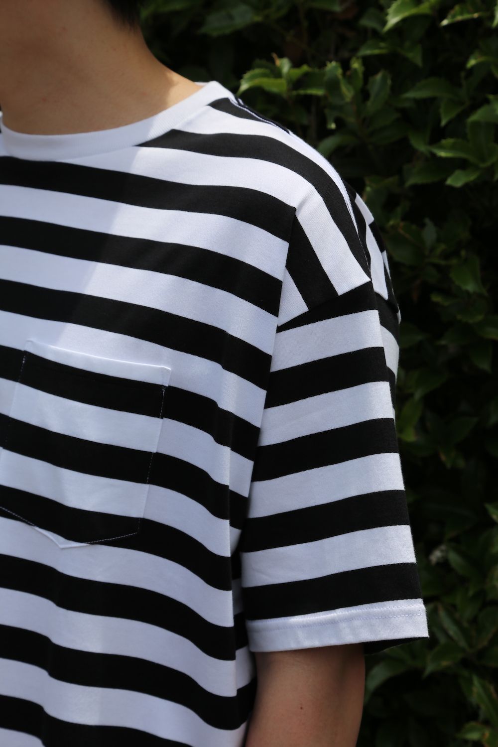 Graphpaper Border S/S Pocket Tee style. 2021.6.6.