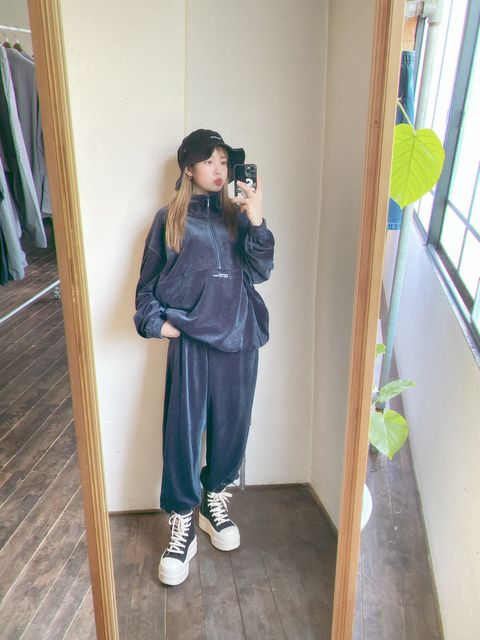 FreshService 新作VELOUR JERSEY PULLOVER セットアップstyle.2023.9.24