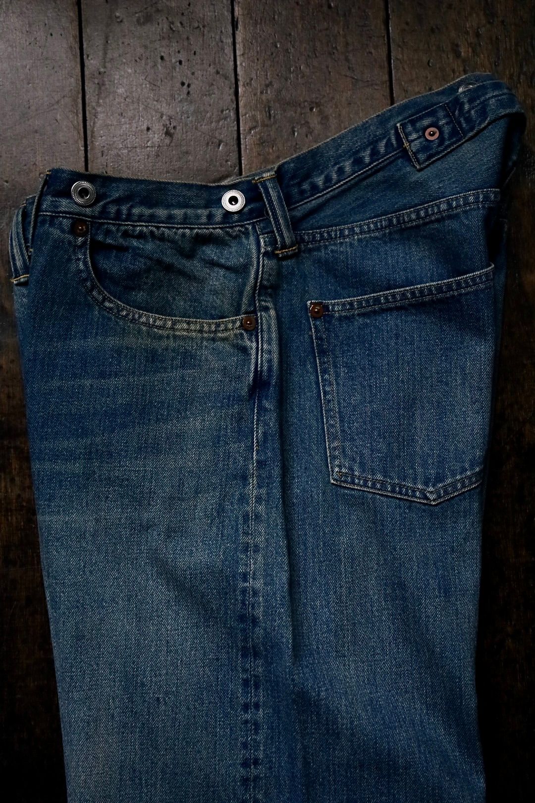 No.2 Washed Denim Pants(AP-4008)INDIGO