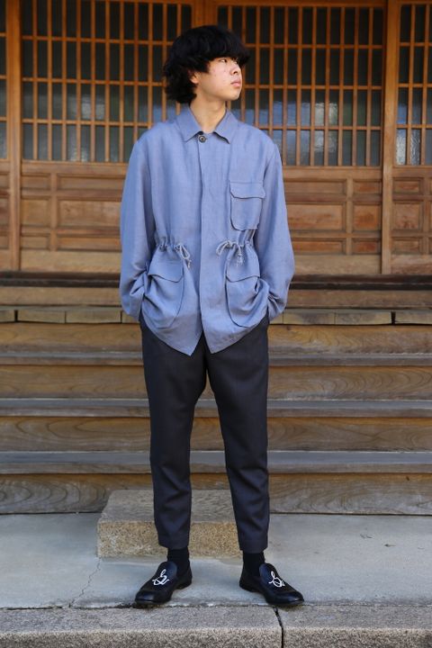 YOKE LOOSE SAFARI JACKET(YK21SS0202J) style. 2021.04.26.