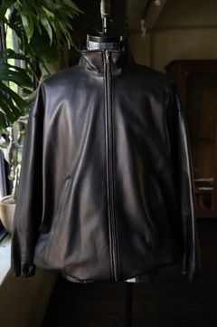 グラフペーパー24AW Sheep Leather Track Blouson(GM243-30097)BLACK