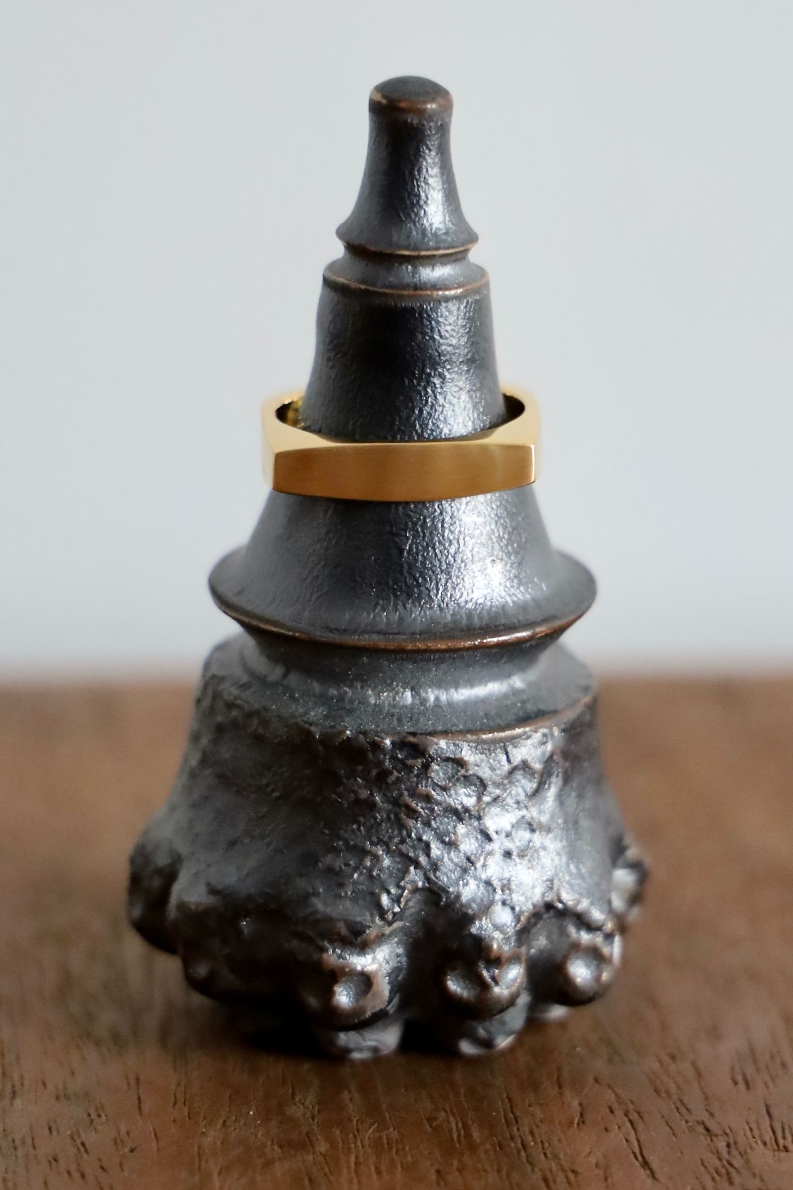 XOLO JEWELRY リング / Square 3D Ring with Hair Line-Gold-(XOR105G)☆8月7日発売！