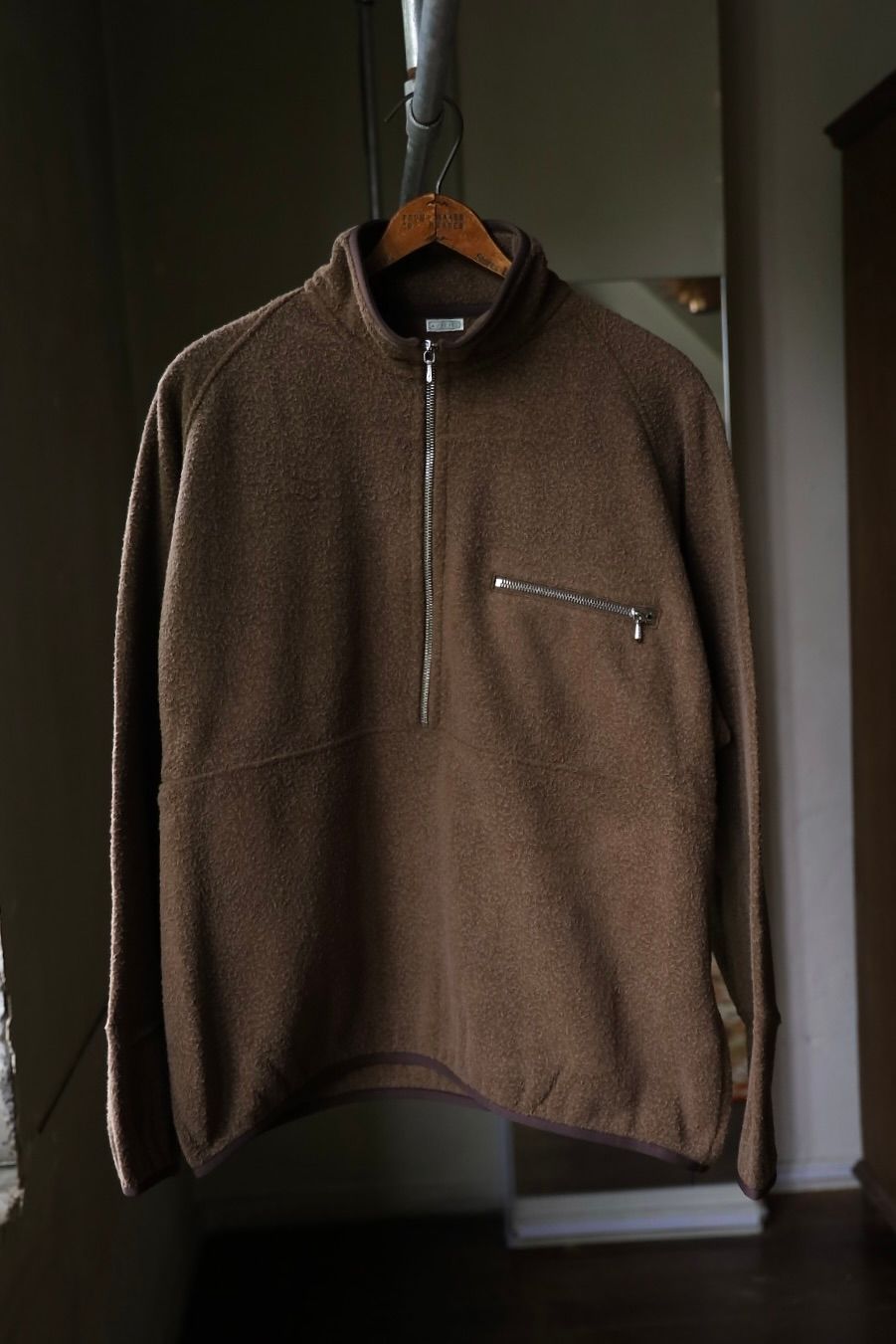 アプレッセ 2026 STYLE2 Vintage Silk Fleece Harf ZIP Jacket(26AAP-01-29)BROWN☆10月17日(土)新作発売！