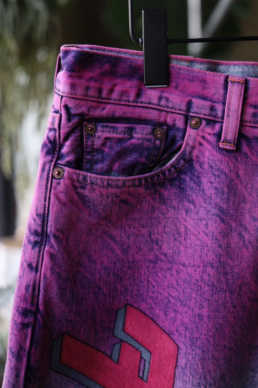 doublet - doublet 25SS ANIME HAND-PAINTING DENIM PANTS