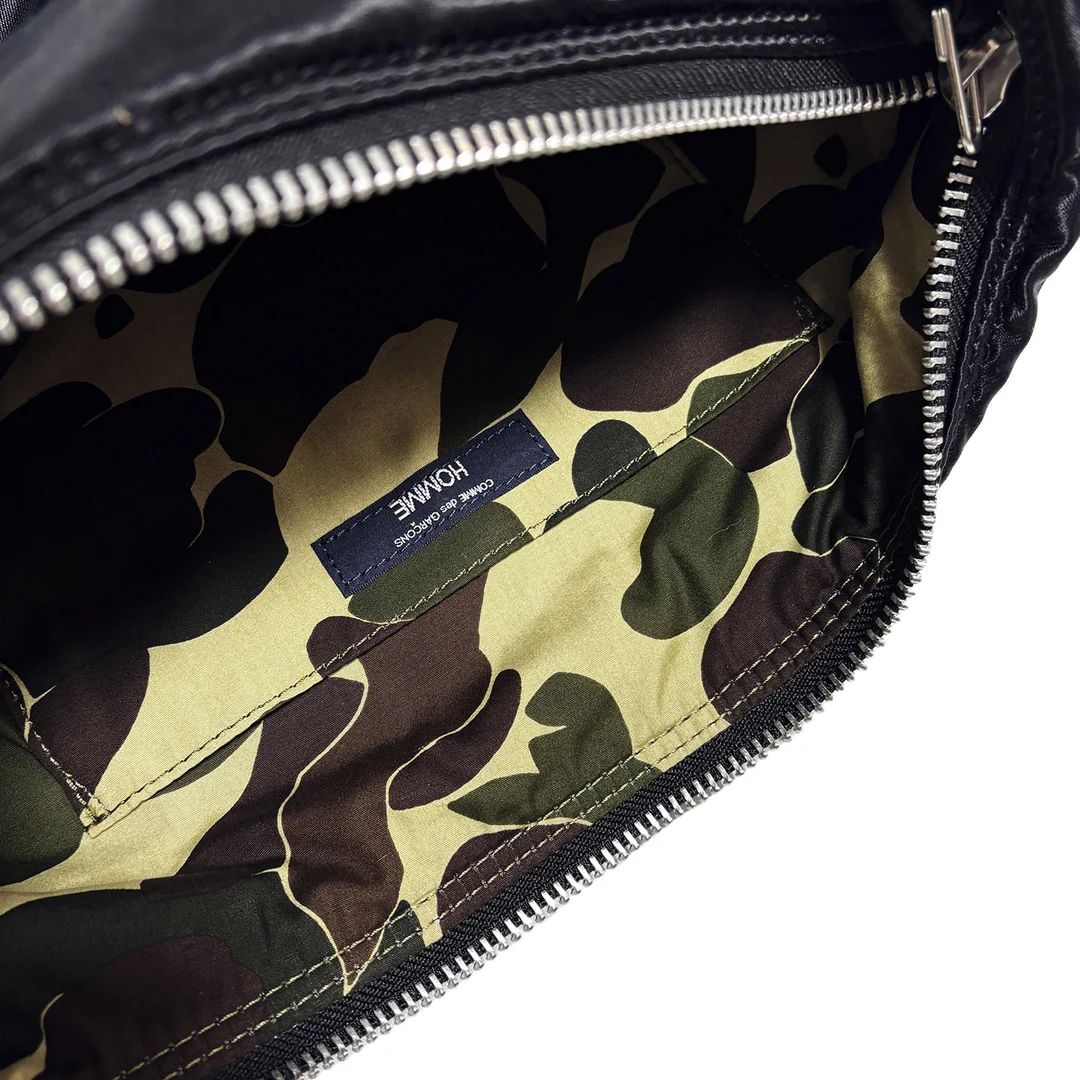 コムデギャルソンオム HOMMEロゴ限定綿ナイロンショルダーバッグ(HP-K206-051)BLACK☆12月13日(土)新作発売！