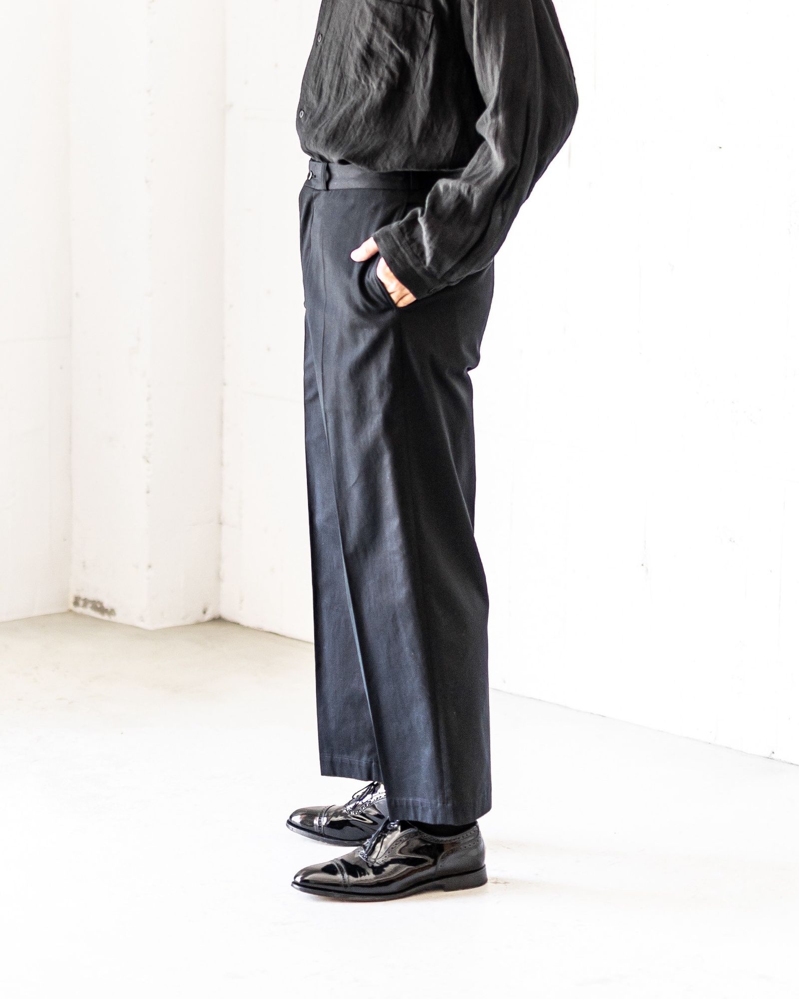 blurhms Linen Open-collar Shirt L/S Style