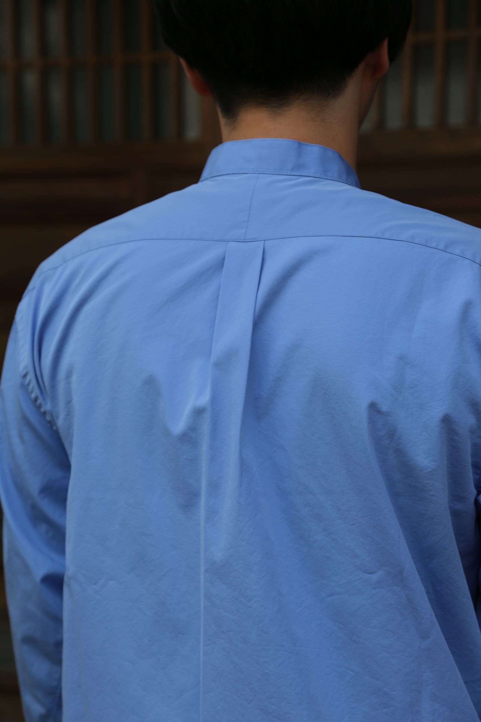 A.PRESSE Band Collar Shirt"SAX"style.2021.7.23.