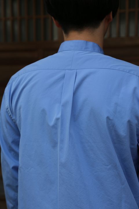 A.PRESSE Band Collar Shirt"SAX"style.2021.7.23.