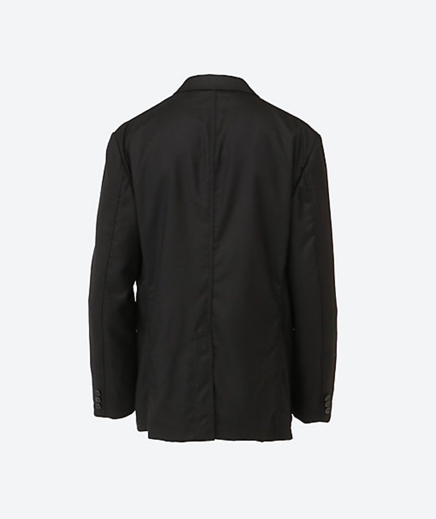 COMME des GARCONS ウール デッキジャケット ブラック 日本製 COMME des GARCONS HOMME(コムデギャルソンオム) 04AW 3-button
