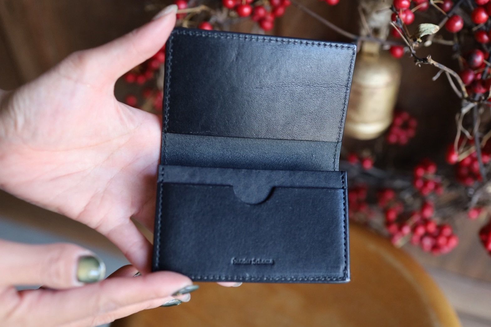 エンダースキーマ 財布 folded card case(qn-rc-fcc)black☆12月6日(土)発売！