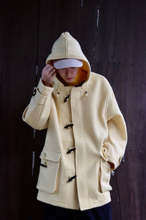 TapWater タップウォーター 23AW Tasmania Double Melton Short Duffleスタイル