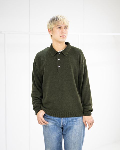 アプレッセ 2026 STYLE1 Washed Silk Nep Polo Shirt(26SAP-03-09)OLIVE☆1月10日(土)発売！