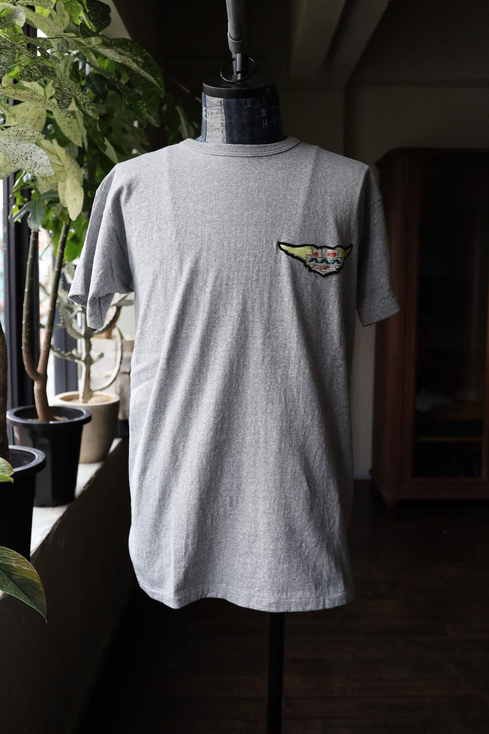 BOW WOW バウワウ WING PATCH 8812 TEE(BW251-WIP8T)GRAY