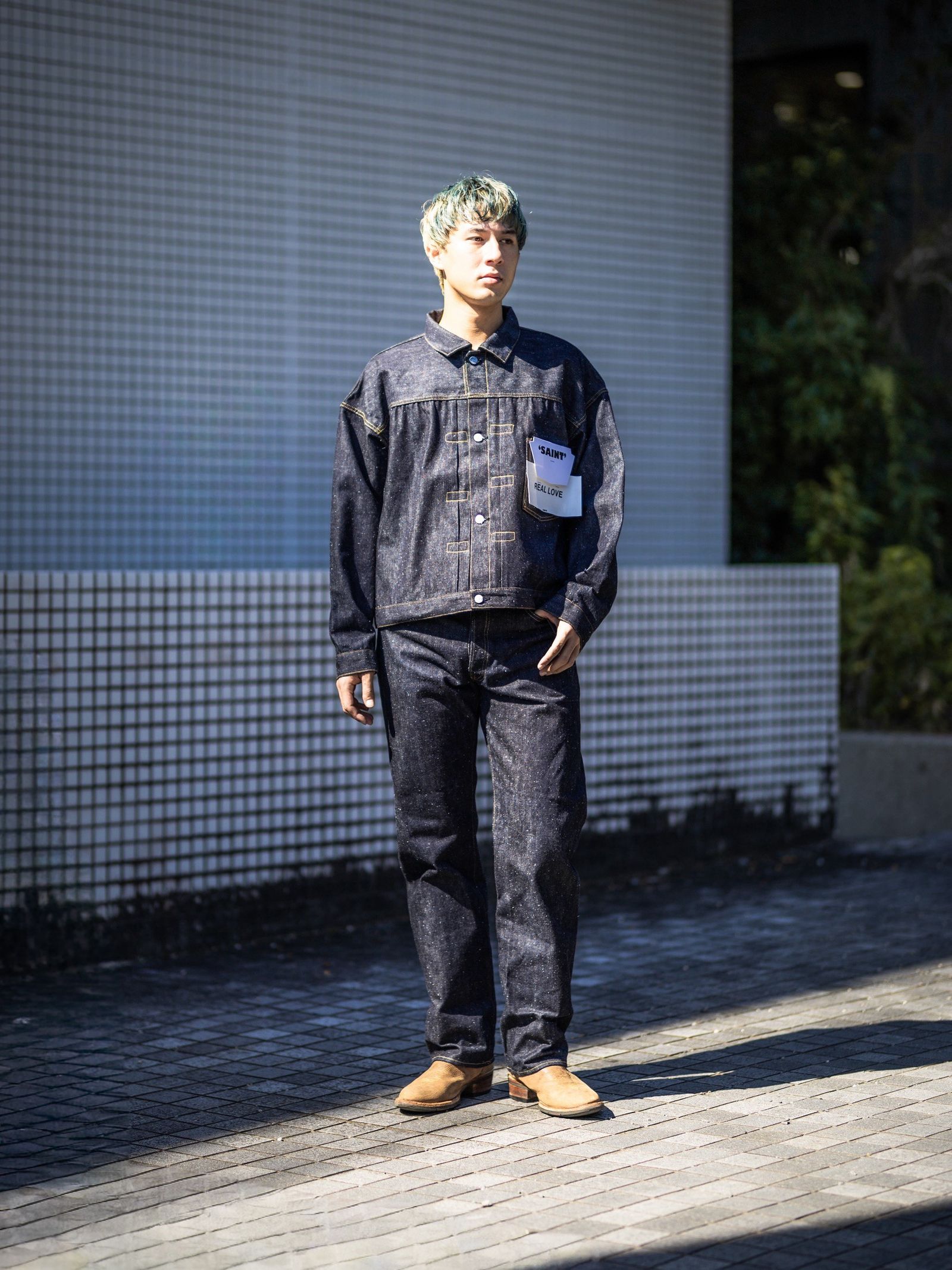 SAINT Mxxxxxx BBJ_DENIM JACKET REGID 1st MARKスタイル