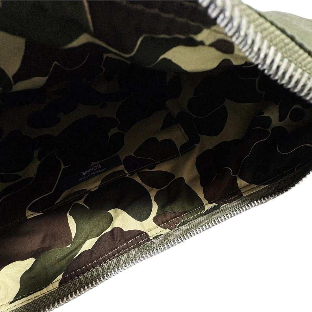 コムデギャルソンオム HOMMEロゴ限定 綿ナイロンショルダーバッグ(HP-K206-051)KHAKI☆12月13日(土)新作発売！