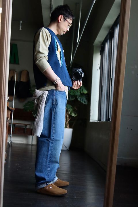 CIOTA22AW シオタ本藍スビンコットン13.5ozストレートデニムスタイル