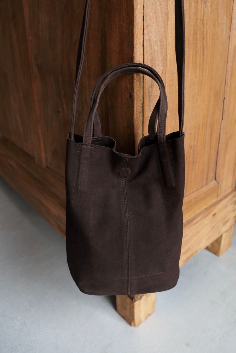 Morphee / モルフェトートバッグ2WAY SMALL TOTE(SHORT)SUEDE[DARK CHOCO]☆新作発売！