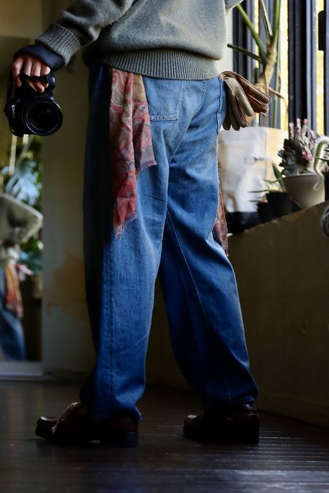 A.PRESSE アプレッセ 23Style No.2 Washed Denim Pantsスタイル