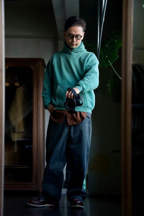 A.PRESSE Vintage Sweat Hoodieスタイル.2025.1.12.