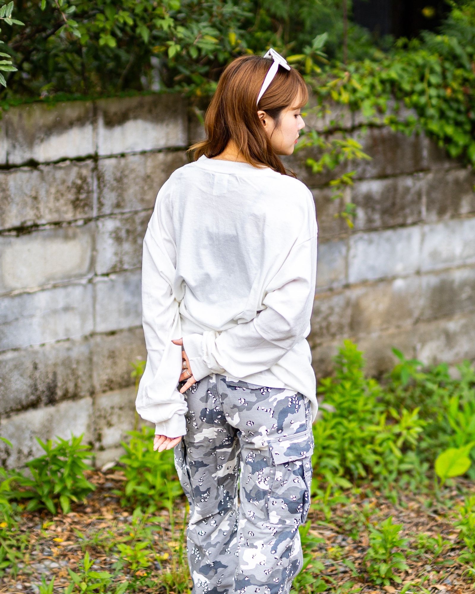 セントマイケル Tシャツ FASHION POLITICS LS TEE(SM-HR1-0000-034)WHITE★9月13日(土)発売！